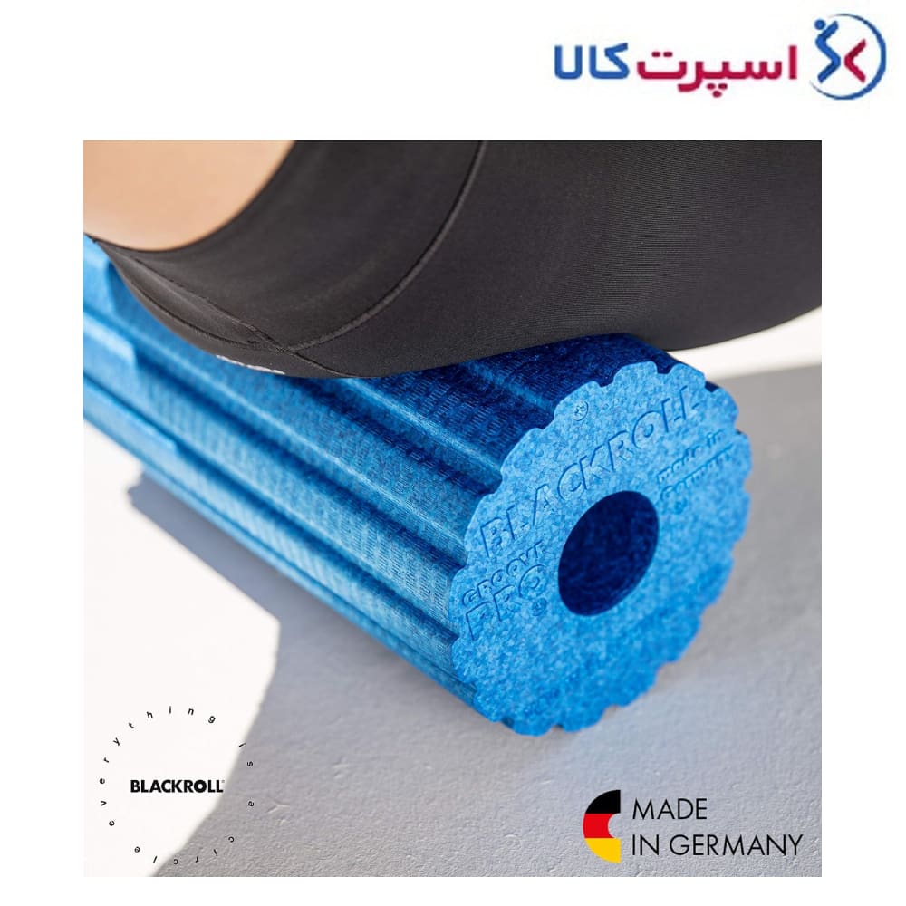 فوم رول شیاردار سخت 30 در 15 سانتی‌متری BlackRoll