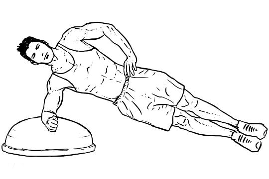 حرکت پلانک جانبی به روی ساعد بوسوبال