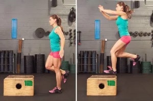 تمرین پرش یک پا با جامپ باکس
